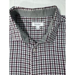 Calvin Klein‎ Button-Down Plaid Long Sleeve Men's XL